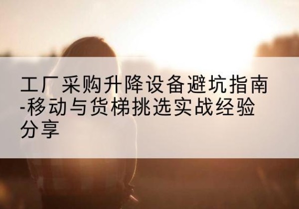 谷城移动式升降机怎么选-工厂采购升降设备避坑指南-移动与货梯挑选实战经验分享